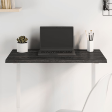 vidaXL sötétszürke kezelt tömör tölgyfa asztallap 80x50x2 cm bútor