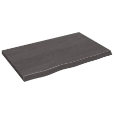 vidaXL sötétszürke kezelt tömör tölgyfa asztallap 80x50x4 cm (3156420) bútor