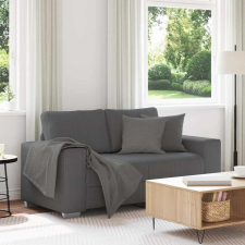 vidaXL sötétszürke kordbársony szövet loveseat kanapé 120 cm bútor