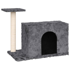 vidaXL sötétszürke macskabútor szizál kaparófával 51 cm (171587) macskafelszerelés