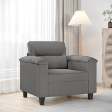vidaXL sötétszürke mikroszálas szövet kanapéfotel 60 cm bútor