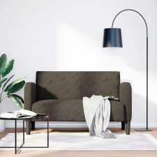 vidaXL sötétszürke műbőr Loveseat kanapé 110 cm bútor