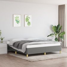 vidaXL Sötétszürke szövet ágykeret 160x200 cm ágy és ágykellék