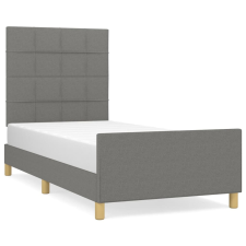 vidaXL sötétszürke szövet ágykeret fejtámlával 80 x 200 cm (3125010) ágy és ágykellék