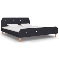 vidaXL sötétszürke szövet ágykeret matrac nélkül 150x200 cm ágy és ágykellék