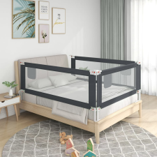 vidaXL Sötétszürke szövet biztonsági leesésgátló 160 x 25 cm bababiztonság