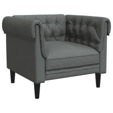 vidaXL sötétszürke szövet Chesterfield kanapé (372539) bútor