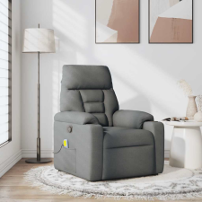 vidaXL sötétszürke szövet dönthető masszázsfotel (4015553) masszázsfotel