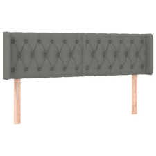 vidaXL sötétszürke szövet fejtámla szárnyakkal 163x16x78/88 cm (3119111) ágy és ágykellék