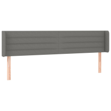 vidaXL sötétszürke szövet fejtámla szárnyakkal 183x16x78/88 cm (3118923) ágy és ágykellék