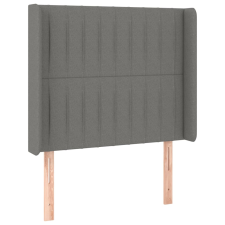 vidaXL sötétszürke szövet fejtámla szárnyakkal 83x16x118/128 cm (3119793) ágy és ágykellék