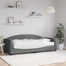 vidaXL sötétszürke szövet heverő matraccal 90 x 190 cm ágy és ágykellék