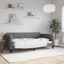 vidaXL sötétszürke szövet kanapéágy 100 x 200 cm ágy és ágykellék