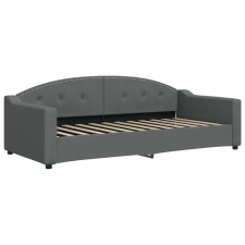 vidaXL sötétszürke szövet kanapéágy 90 x 200 cm (354184) ágy és ágykellék