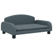 vidaXL Sötétszürke szövet kutyaágy 70 x 45 x 30 cm szállítóbox, fekhely kutyáknak