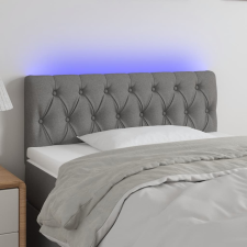 vidaXL sötétszürke szövet LED-es fejtámla 100 x 7 x 78/88 cm ágy és ágykellék