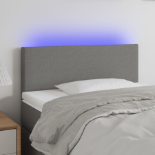 vidaXL sötétszürke szövet LED-es fejtámla 100x5x78/88 cm ágy és ágykellék