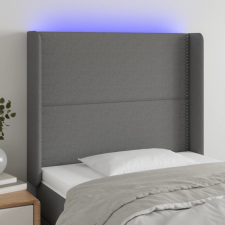 vidaXL sötétszürke szövet LED-es fejtámla 103x16x118/128 cm ágy és ágykellék