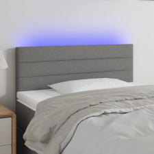 vidaXL sötétszürke szövet LED-es fejtámla 80 x 5 x 78/88 cm ágy és ágykellék