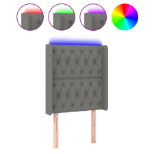 vidaXL sötétszürke szövet LED-es fejtámla 83x16x118/128 cm (3124359) ágy és ágykellék