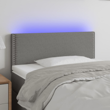 vidaXL sötétszürke szövet LED-es fejtámla 90x5x78/88 cm ágy és ágykellék