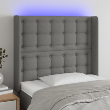 vidaXL sötétszürke szövet LED-es fejtámla 93x16x118/128 cm ágy és ágykellék