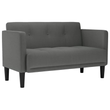 vidaXL sötétszürke szövet loveseat kanapé 111 cm (4100561) bútor