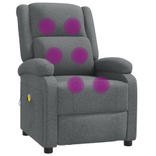 vidaXL sötétszürke szövet masszázsfotel (340937) masszázsfotel
