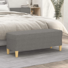 vidaXL sötétszürke szövet pad 100x35x41 cm bútor