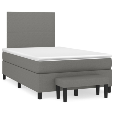 vidaXL sötétszürke szövet rugós ágy matraccal 120 x 200 cm (3136422) ágy és ágykellék