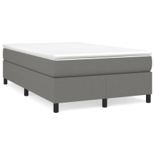 vidaXL sötétszürke szövet rugós ágy matraccal 120 x 200 cm (3144408) ágy és ágykellék