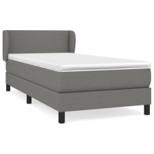 vidaXL sötétszürke szövet rugós ágy matraccal 90x190 cm (3126046) ágy és ágykellék