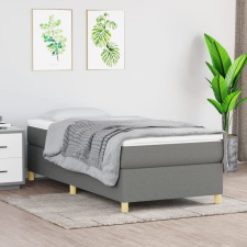 vidaXL sötétszürke szövet rugós ágykeret 100 x 200 cm ágy és ágykellék