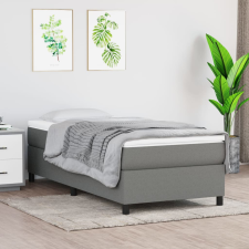 vidaXL sötétszürke szövet rugós ágykeret 90x190 cm ágy és ágykellék