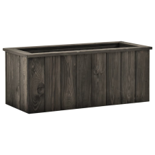 vidaXL sötétszürke tömör fenyőfa magaságyás 74 x 32 x 30 cm kerti tárolás