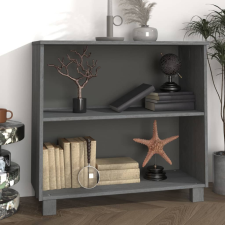 vidaXL sötétszürke tömör fenyőfa tálalószekrény 85 x 35 x 80 cm bútor