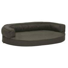 vidaXL sötétszürke vászonhatású kutyaágymatrac 75 x 53 cm (171290) szállítóbox, fekhely kutyáknak