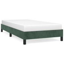 vidaXL sötétzöld bársony ágykeret 90x200 cm (346955) ágy és ágykellék