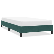 vidaXL sötétzöld bársony ágykeret matrac nélkül 80x210 cm ágy és ágykellék