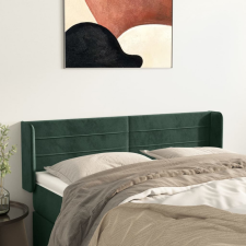 vidaXL sötétzöld bársony fejtámla 147x16x78/88 cm ágy és ágykellék