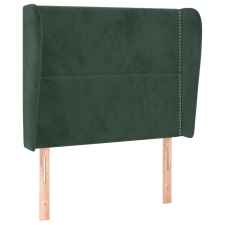 vidaXL sötétzöld bársony fejtámla szárnyakkal 103 x 23 x 118/128 cm (3117861) ágy és ágykellék