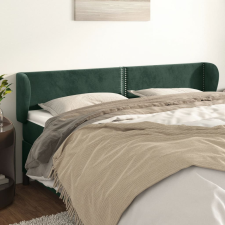 vidaXL sötétzöld bársony fejtámla szárnyakkal 183x23x78/88 cm ágy és ágykellék