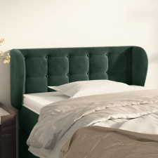 vidaXL sötétzöld bársony fejtámla szárnyakkal 83x23x78/88 cm ágy és ágykellék