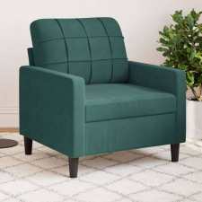 vidaXL sötétzöld bársony kanapéfotel 60 cm bútor