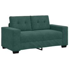 vidaXL sötétzöld bársony loveseat kanapé 120 cm (4105112) bútor