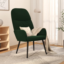 vidaXL sötétzöld bársony pihenőfotel bútor