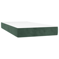 vidaXL sötétzöld bársony zsebrugós ágymatrac 80x220x20 cm (4016597) ágy és ágykellék