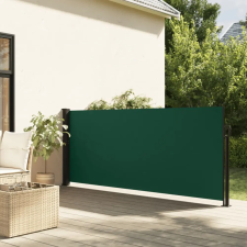 vidaXL sötétzöld behúzható oldalsó napellenző 120 x 500 cm kerti bútor