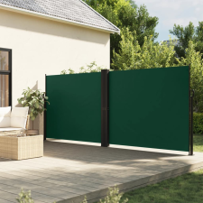 vidaXL sötétzöld behúzható oldalsó napellenző 160 x 1200 cm kerti bútor