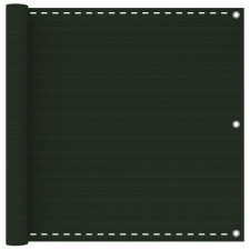 vidaXL sötétzöld HDPE erkélytakaró 90 x 400 cm kerti bútor